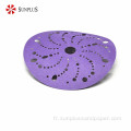 Disques de 6 pouces P60-P800 Papier de ponçage en céramique violet